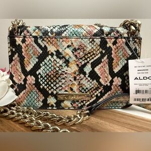 ALDO Women's Mini Green Crossbody Bag, Small Faux Leather Purse NWT